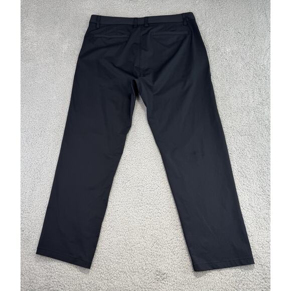 Rhone Pants Men's 35x28.5 Black Commuter Classic Performance Golf Travel Pockets - Picture 3 of 14